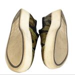 Sam Edelman  Size 8.5 Green Fur Camouflage Low Top Slip on Sneaker Photo 6