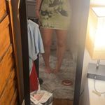 White Fox Dress Green Size M Photo 3