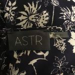 ASTR Anthropologie Shirt Womens Medium Navy Blue White Floral Flower Bloomcore Photo 6