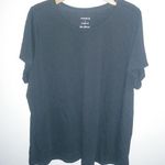 Torrid  4X Classic Tee Black Plain Crew Neck Short Sleeved Plus Photo 0