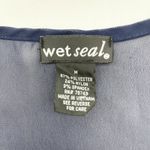 Wet Seal Womens Velvet Burnout Tank Top Sz Medium Geometric Sheer Whimsy Summer Photo 4