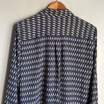 Equipment  Slim Signature Geo Printed Button-down Shirt In Blue Small Photo 7