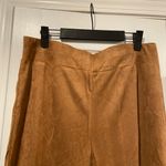 NWOT Serengeti Size L Tan Faux Suede Flowy Wide Leg Pull On High Waist Pants Size L Photo 3