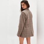 Free People  Paper Cut Pinstripe Blazer Photo 4