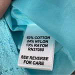 Cato  Lace Full‎ Zip Cropped Boho Moto Jacket Turquoise Teal Blue Large Photo 9