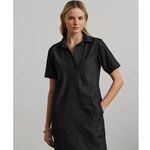 Lauren Ralph Lauren Black Label Denim Cotton Shift Dress‎ Nightfall Wash Size M Size M Photo 2