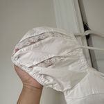 ZARA White Lace Puff Sleeve Mini Dress Photo 6