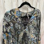 Free People Lace Up Floral Rain Shine Print Mini Dress Photo 2