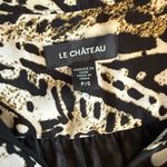 Le chateau 211  Black and Cream Patterned Top Resortwear Vacation Photo 2