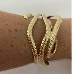 Boutique Snake cuff bracelet gold tone Photo 0