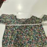 H&M Green Floral Print Short Sleeve Off the Shoulder Dress Size XS Photo 6