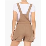 Shosho Overalls Romper Shorts Drawstring Pockets Casual Comfy Beige L Prairie Tan Size L Photo 10