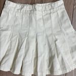 Brandy Melville John Galt Pleated Cream Skirt Photo 1