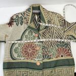 Vintage Size M Tapestry Floral Crop Blanket Jacket Well Worn Art Vintage Boxy Size M Photo 9