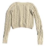 Kaisely Like New XS  Women’s Cream Comfy Cozy Cropped Sweater 60% Cotton Photo 1
