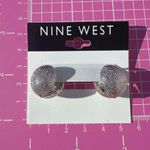 Nine West silver tone two sides clip on ball shape earrings Photo 5