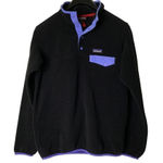Patagonia Synchilla pullover snap t black purple women's size medium 25455 Photo 0