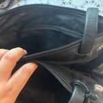 Renato Angi Black Leather Messenger Bag with Slouchy Style Photo 4