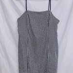 Urban Outfitters Outfitter Black White Houndstooth Sleeveless Mini Dress size medium Photo 0