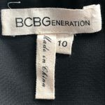 BCBGeneration Little Black Dress Sweetheart Neckline Colorblock Trim Size 10 Photo 4