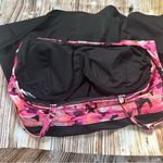 Calypso Cove Pink Floral Print Black Swim Dress Size 12 NWOT Photo 9
