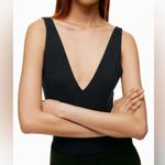 Aritzia  Babaton Contour Black V-Neck Bodysuit Photo 1