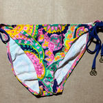 Rampage Women’s  Floral String Tie Bikini Swim Bathing Suit Bottom Large NEW Photo 0