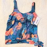 NWT Swimsuits For All Tropical Tankini Size 8 Photo 0