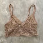 Gilligan & O’Malley Floral Lace Bralette Beige Size XS Photo 3