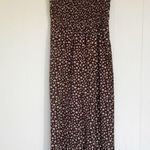Boutique Floral Brown Jumpsuit Medium Photo 3