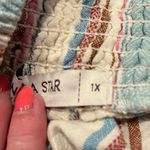 Vanilla Star Jeans 🌺VANELLA STAR LINEN BLEND STRIPPED BOHO WIDE LEG PANTS SIZE XL🌺 Photo 5