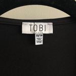 Tobi Black Plunging Deep V Wrap Dress XS Photo 5