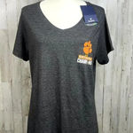 Fanatics  Clemson Tigers 2016‎ National Champions Women's XL Gray V-Neck T-Shirt Photo 0