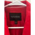 Banana Republic  Womens Long and Lean Linen Blazer Size 6 Red Office Business Photo 4