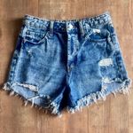 Wild Fable  Highest Rise Distressed Button Fly Jean Shorts Size 8 Photo 0