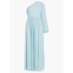 Line and Dot  Indira Pleated One-Shoulder Maxi Dress in Blue Sz XS Photo 5
