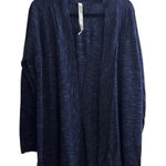 Lululemon Cardigan Womens 12 Midnight Navy Blue Blissful Zen Merino Wool Photo 0