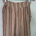 Billabong  Striped Wide Leg Pants - Red and Cream Photo 2