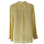 Talbots Lemon Yellow 100% Irish Linen Casual Shirt Size 14 Tunic Top Photo 3