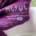 AC/DC Purple Gold Leopard Graphic Oversized Sweatshirt Unisex Size Large Photo 4