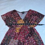 5th & Love V-Neck Paisley Floral Paisley Baby Doll Dress Size Medium Knee Length Photo 6