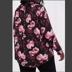 Torrid  Madison Pink Floral Georgette‎ Button Up Long Sleeve Blouse Size 4X Photo 4