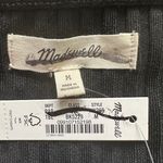 Madewell Top Ribbed Square-Neck Long-Sleeve Tee True Black M NWT New Photo 7