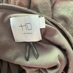 HD in Paris Gray Midi Skirt with Orange Embroidery Size Small Photo 9