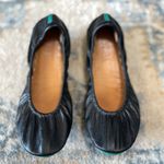 Tieks Black Leather Matte flats Size 8 Photo 3