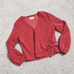 Madewell  texture and thread crepe wrap top Photo 1