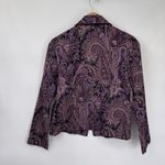 Coldwater Creek Vintage Y2K Jacket Womens 8P Purple Paisley Forest Fairy Lined Photo 7