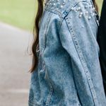 Heirloom Bridal Company Jean Jacket Pearl Embroidered And Bedazzled  Photo 2