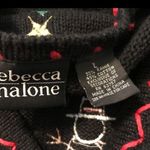 Rebecca Malone women’s beaded Christmas sweater size Large Photo 4