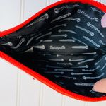 Betsey Johnson Betseyvillye Red Heart Makeup Bag Clutch Sz 8 x 5.25" Photo 5